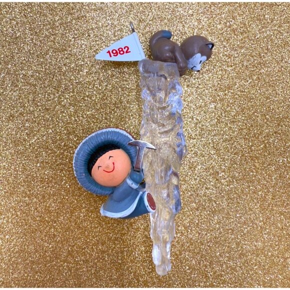 Vintage 1982 Hallmark Frosty Friends Ornament 3rd in Series Icicle No Box - Picture 1 of 3